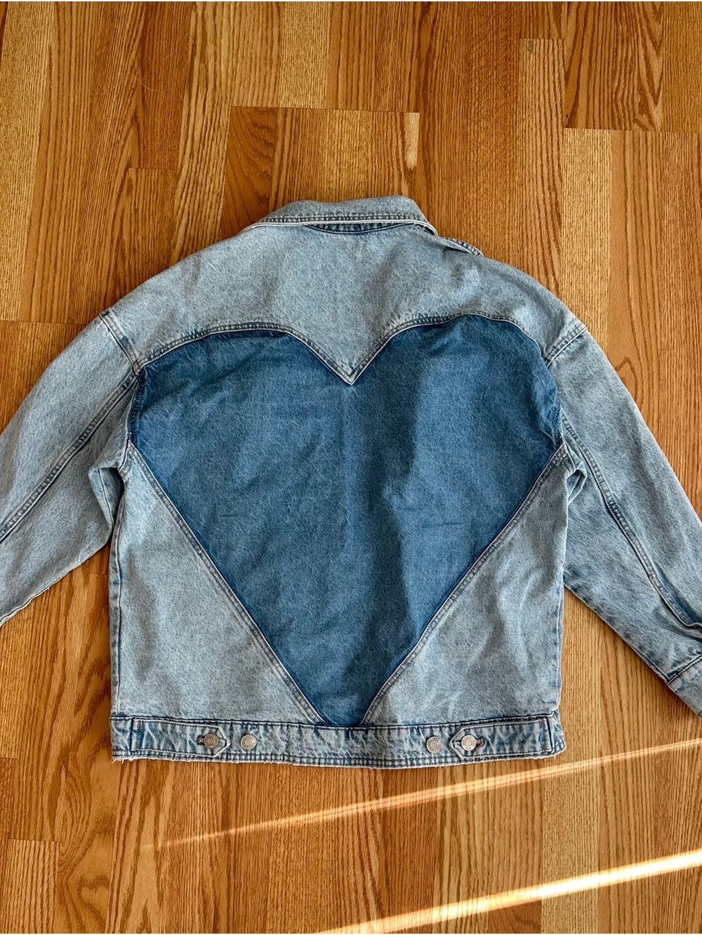 Zara heart denim jacket